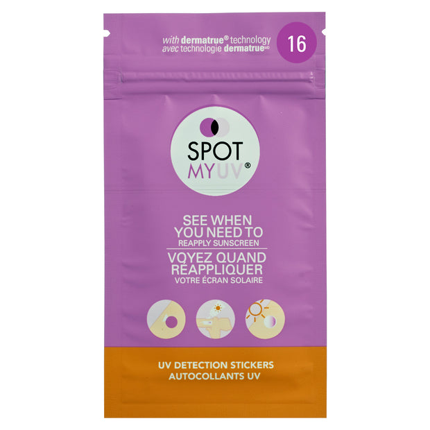 SPOTMYUV® DETECTION STICKERS FOR SUNSCREEN WITH DERMATRUE™ TECHNOLOGY